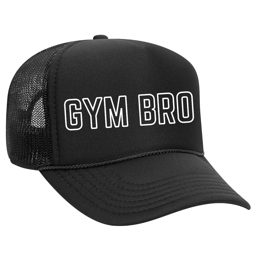 Black Threadz Men's Trucker Hat | Breathable Mesh Fabric Gym Wear for Adults, Ideal for Fitness & Biking, Unisex, Cooling Band, One Size