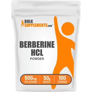 BulkSupplements Berberine HCl Powder - Edible - Natural Antioxidants - Berberis Aristata - 50g - 500mg per Serving