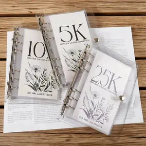 10K/5K/2.5K A6 12 Month Money Saving Challenge Binder, Money Saving Budget Binder With Cash Envelopes - Savings Challenge Planner, Savings Challenges Book To Save, Savings Tracker Organizer, Monthly Budget Planner, 2026 New year Valentine's Day Gift