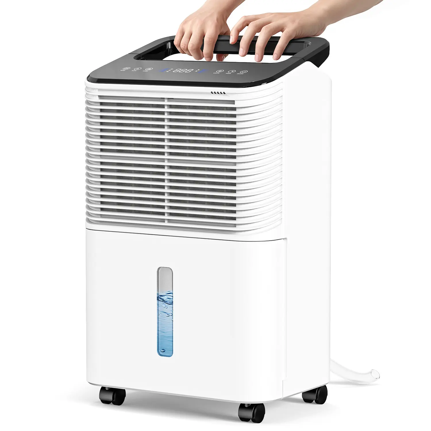CS10 Dehumidifier 30 Pint for Basement & Large Rooms with Drain Hose, Auto Humidity Control, 24H Custom Timer, Home Appliances, Dehumidifier For Home