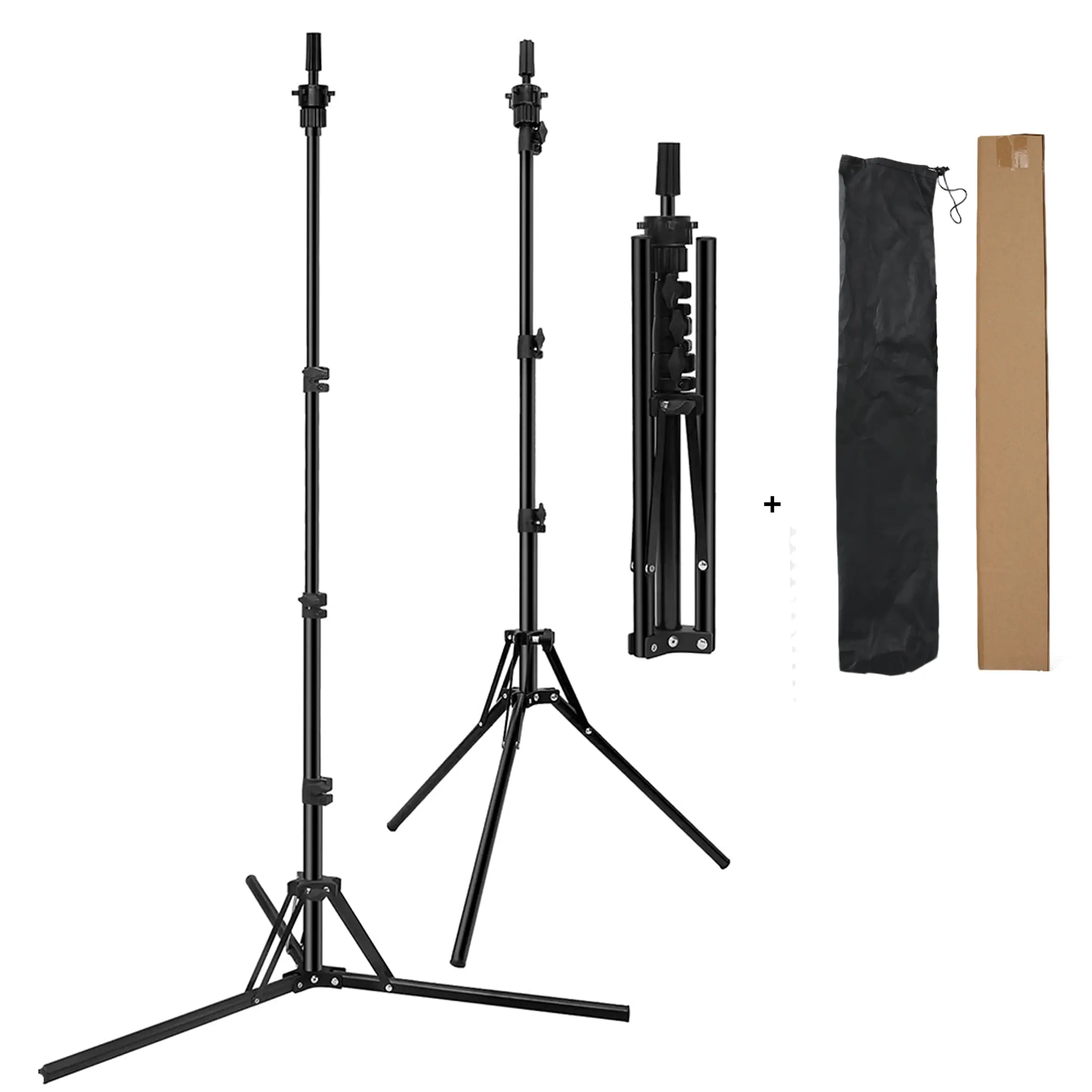 Upgrade Foldable Mannequin Head Stand, Metal Adjustable Wig Stand with Head for Cosmetology & Hairdressing Training, Includes Wig Caps, T-Pins, Comb, Hair Clips, Wig Tool, Practice Mannequin Head for Wigs