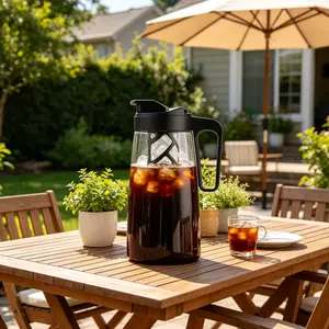SIVAPHE Cold Brew Coffee Maker with Removable Filter Ergonomic Handle & Durable Filter for Rich Flavor Coffee & Tea Pots