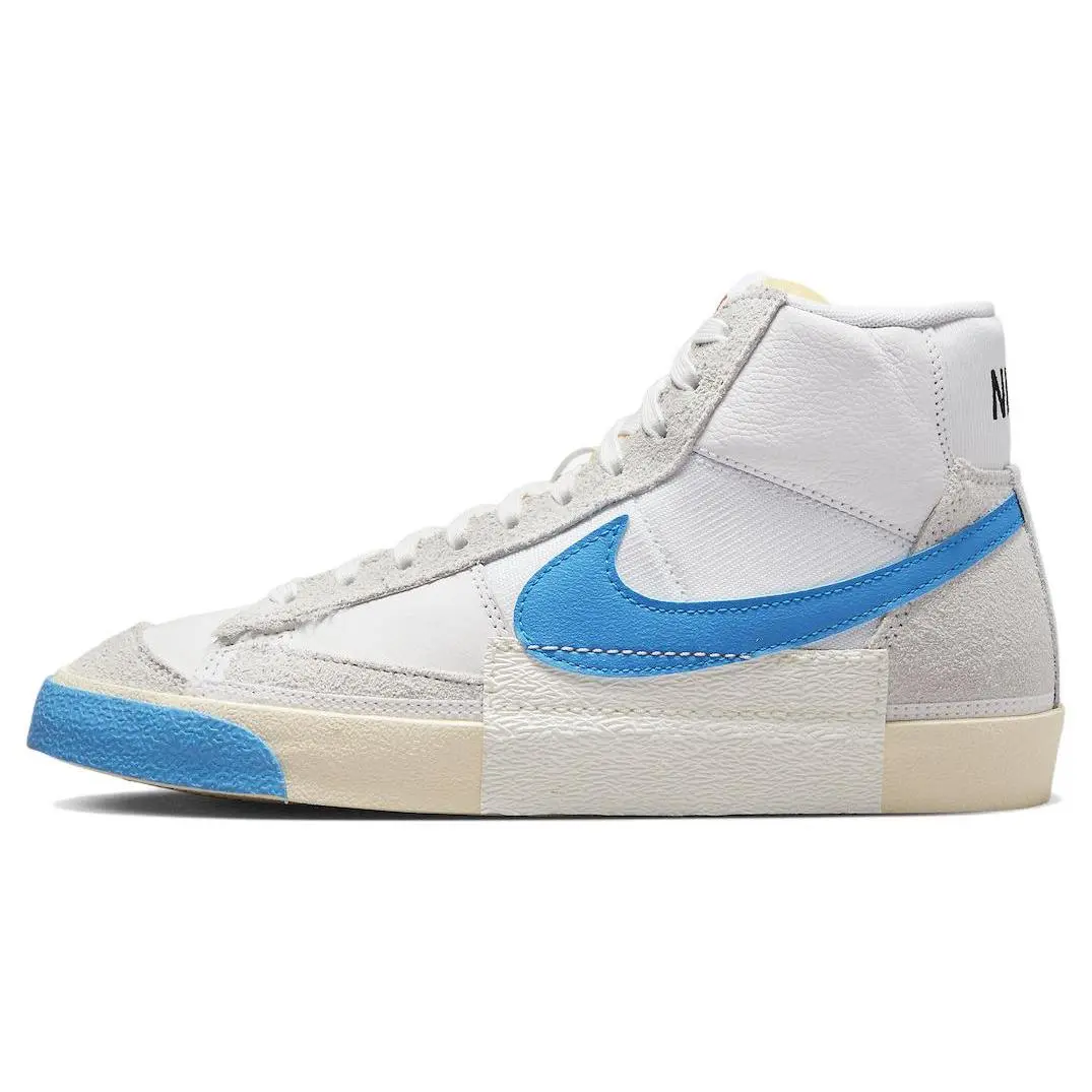 Nike Blazer Mid 77 Remastered Photo Blue Skate Shoes Unisex DQ7673-102