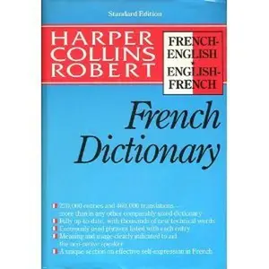 USED-harper collins robert french dictionary by HarperCollins (Hardcover)