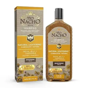 Tio Nacho Natural Lightening and Volumizing Shampoo with Royal Jelly and Chamomile, Haircare, Moisture, 14 Ounces - 1 Pack