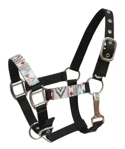 PONY Halter with Navajo print overlay