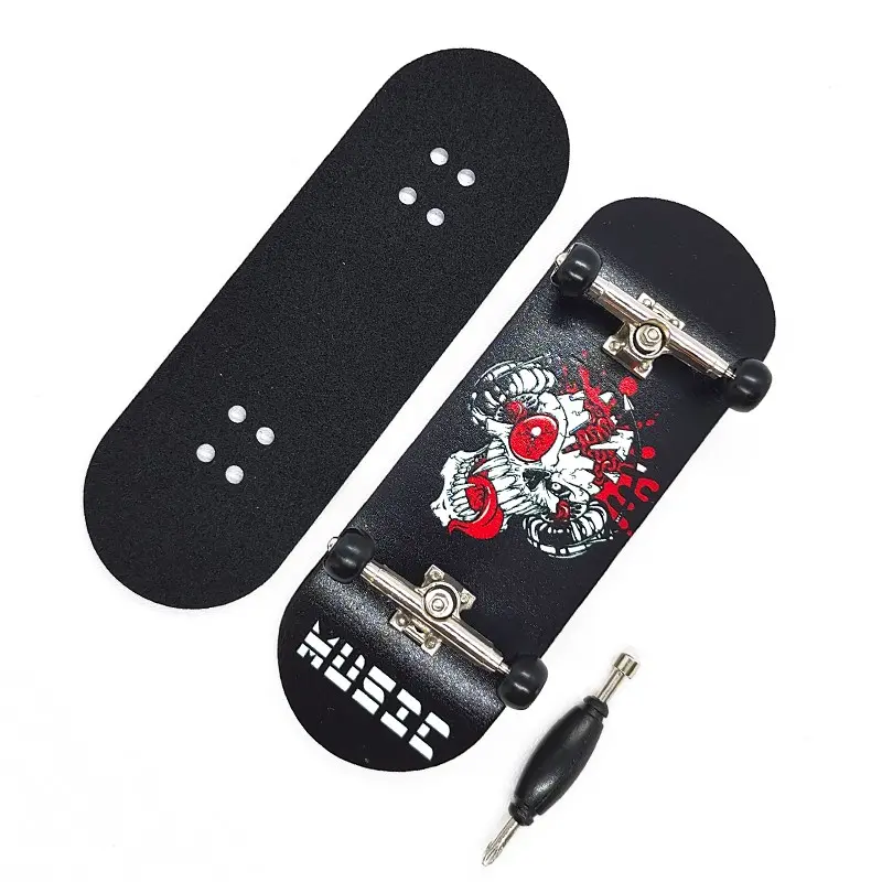 Professional Fingerboard Set, 34mm Maple Wood, Wooden Complete Kit, Unisex, No Battery, Model Se, Ideal for Fingerboarding Enthusiasts, Fidget Boards, Stress Relief Gadget, Stress Relief Tool, Stress Relief Fidgeting