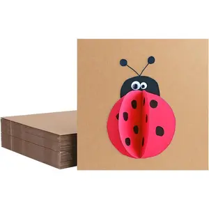 zmybcpack 50 Pack Corrugated Cardboard Sheets 12X12 Inch Brown Cardboard Sheets, Squares Cardboard Flat Packing Inserts for Shipping, Mailing and DIY Crafts