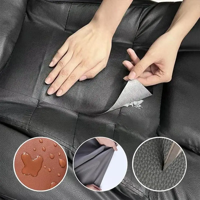 Self-Adhesive Leather Repair Patch Kit - 20x54 in Large Vinyl Patch Tape for Indoor Couches, Car Seats, Furniture Repairing, 20X54 Inch