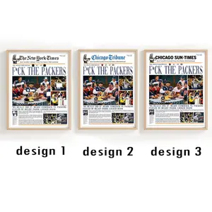 Da Bears The Wall Poster Newspaper 2026, Sports Fan Wall Newspaper, Gift For Fans