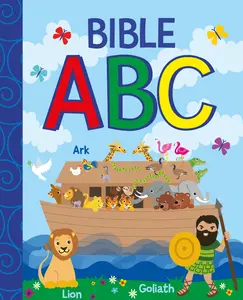 Ark Bible ABC Early Learning Adventure Book for Kids, 5x6 in Compact 10-Page Alphabet & Bible Story Book, Ideal for Bedside Table Reading