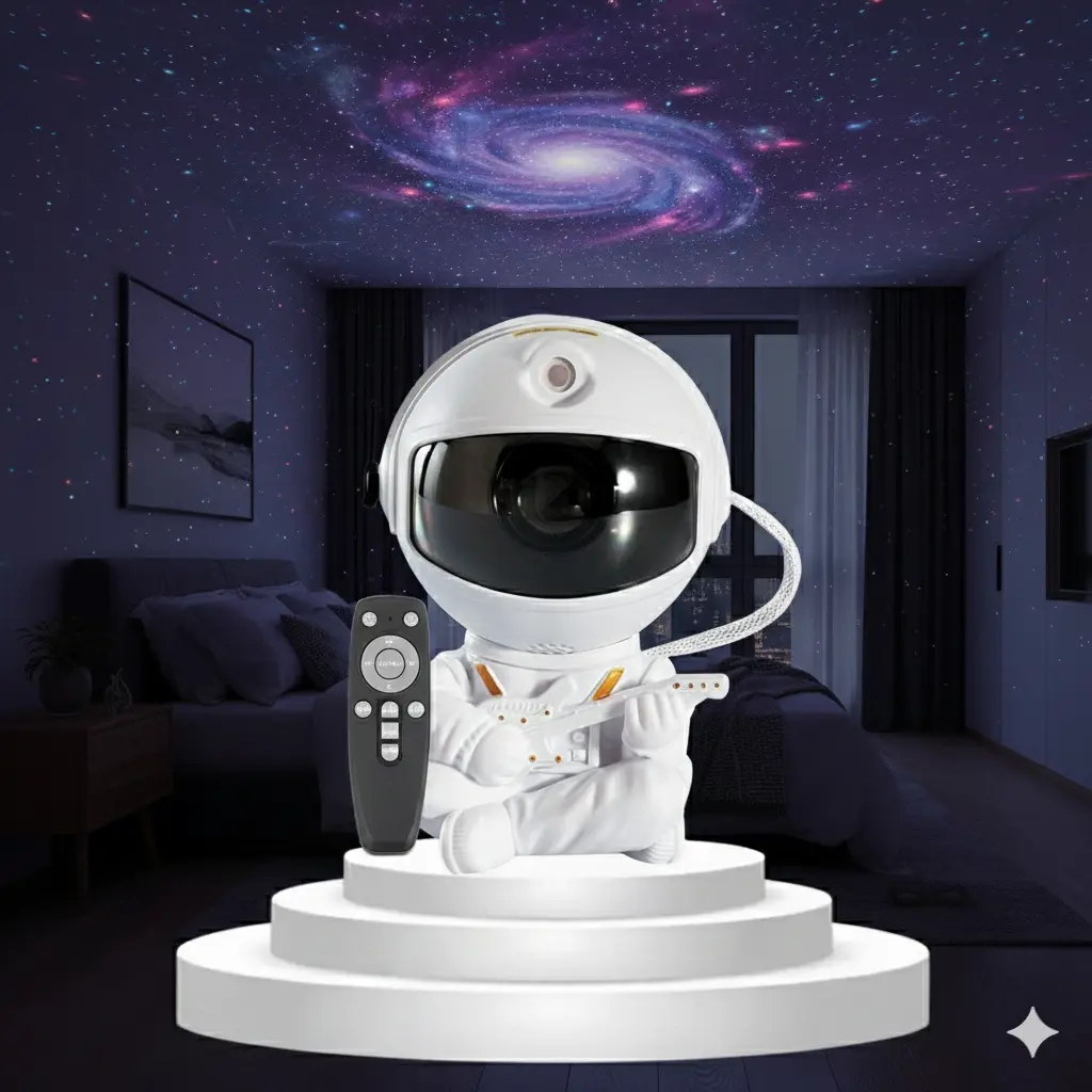 Astronaut Galaxy Star Projector - 8-Mode Nebula Light 360° Ceiling Lamp with Remote & Audio Perfect Gift for All Ages Creative Led Lighting Customizable Led  boys gifts