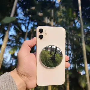 Magnetic Phone Selfie Mirror, Portable Phone Back Selfie Mirror with Storage Box & Magnetic Ring & Cleaning Cloth, Phone Accessories Compatible for Most Phones, Smartphone Accessories
