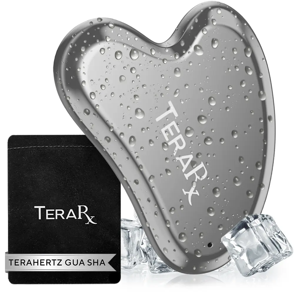 Terahertz Gua Sha Facial Tool - Heart-Shaped Tool for Skincare, Gentle Contouring, and Comfort
