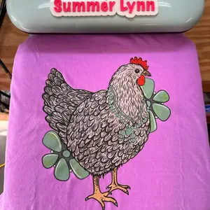 Turquoise hen comfort colors Top
