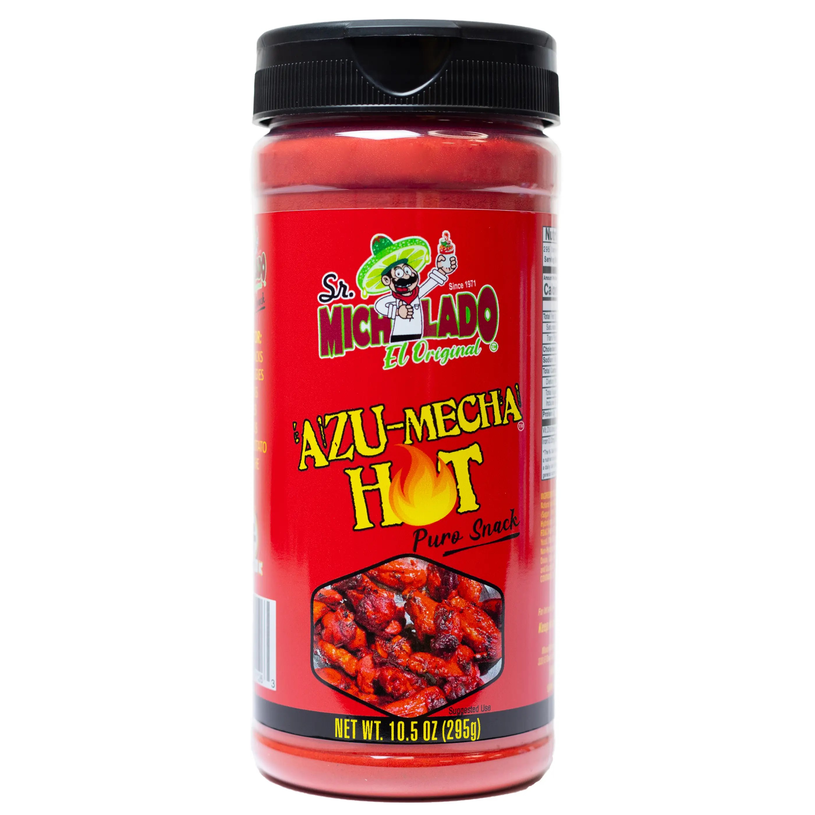 Azu-Mecha HOT Snack Seasoning - Sr. Michelado - Bottle Snack Flavor chile powder seasoning sr michel a do
