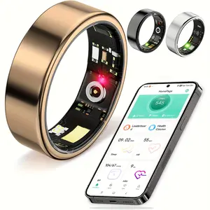 Smart Ring Unisex, Activity and Fitness Tracker, Supports Steps, Calories, Sleep Monitoring, Compatible with iPhone and Android, IP68 Waterproof Smart Ring, Health Tracking Ring - Thanksgiving Gift, Christmas Gift
