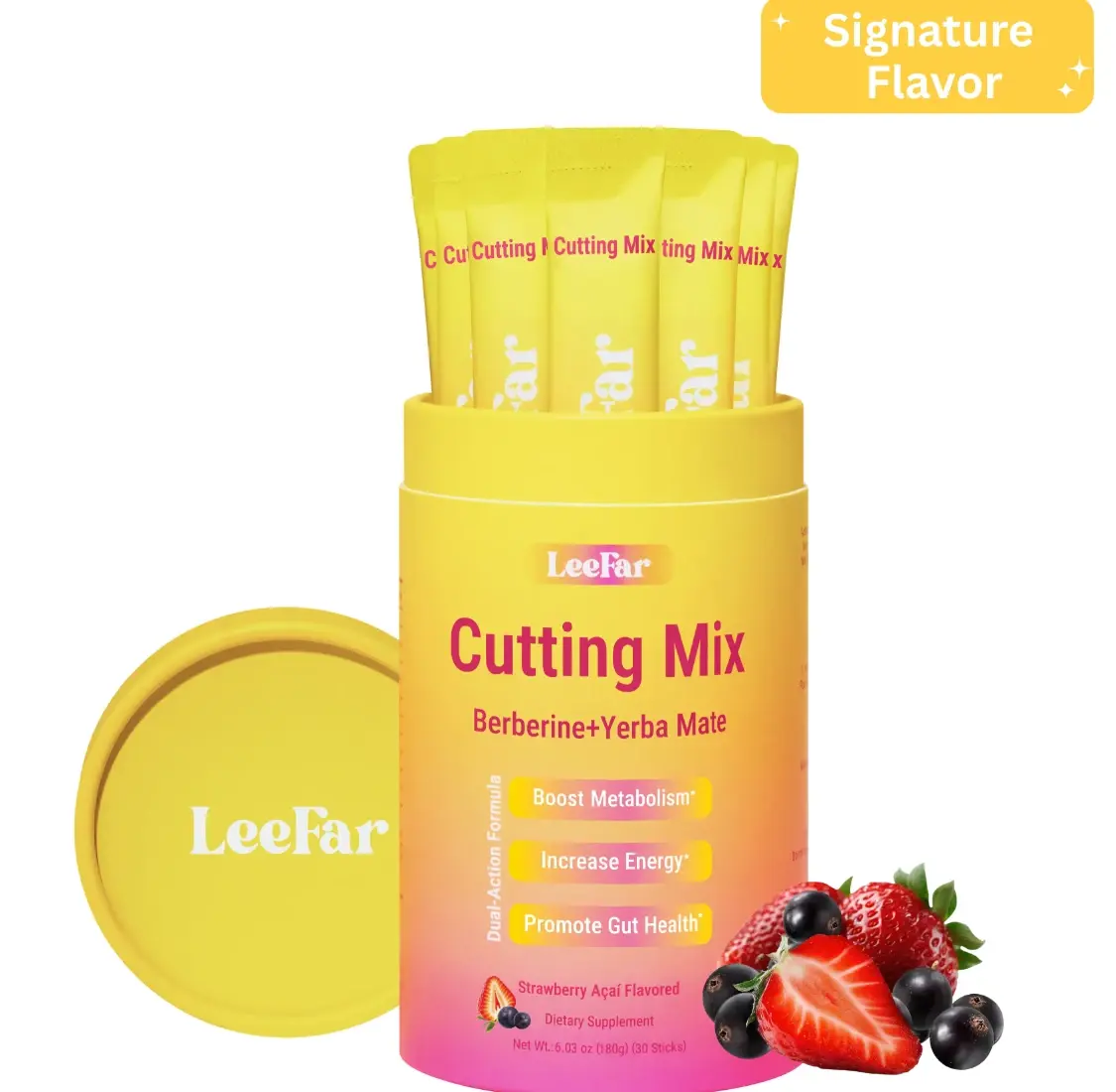 Drink Mix Powder with Berberine, Chromium, 5-HTP, Yerba Mate & Magnesium, 30 Servings Dietary Supplement