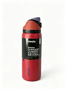 Owala FreeSip 32oz Insulated Stainless Steel Water Bottle Leak Proof 24 Hours Cold Red Drinkware Flasks Tumbler Bottled