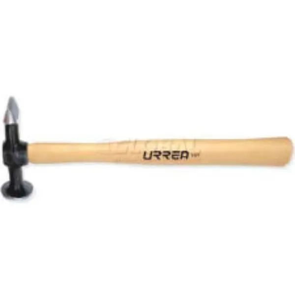 Urrea Professional Industry Construction Bodywork & Finishing Hammer, 12-1/4 in Long, Durable Materials Oak Handle, Round Face & Flat Tips