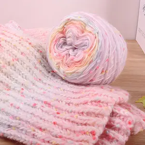 Rainbow Color Knitting Yarn, Chunky Yarn, Hand Knitting Yarn, Crochet Yarn, DIY Knitting Supplies for Scarf, Sweater, Hat, Bulk Yarn