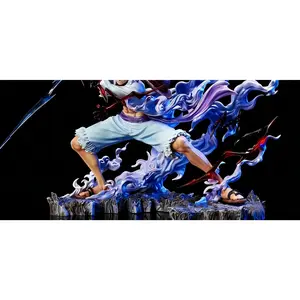 Home Decor GK - Sun God Nika - Action Figure with Lights - Collectible Model Toy - Handheld Five-Gear Thunder Mode Monkey D. llluuuffllyy