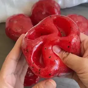 Watermelon Slush Squishy Toy - CrunchySound Squeeze Stress Ball, Slow ReboundASMR Decompression Toy for All Ages