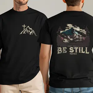 Men's Christian Shirt, Be Still Christian Pullover, Bible Verse Hooded Shirt, Jesus Shirt, Christian Men Gifts, Christian Shirt