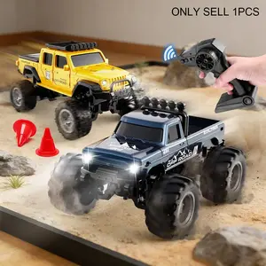 Mini Desktop Remote Control Off-Road Car, Dual Mode APP/remote, Adjustable Speed, Lights, Gift for Boys and Girls Aged 6+, Birthday and Christmas