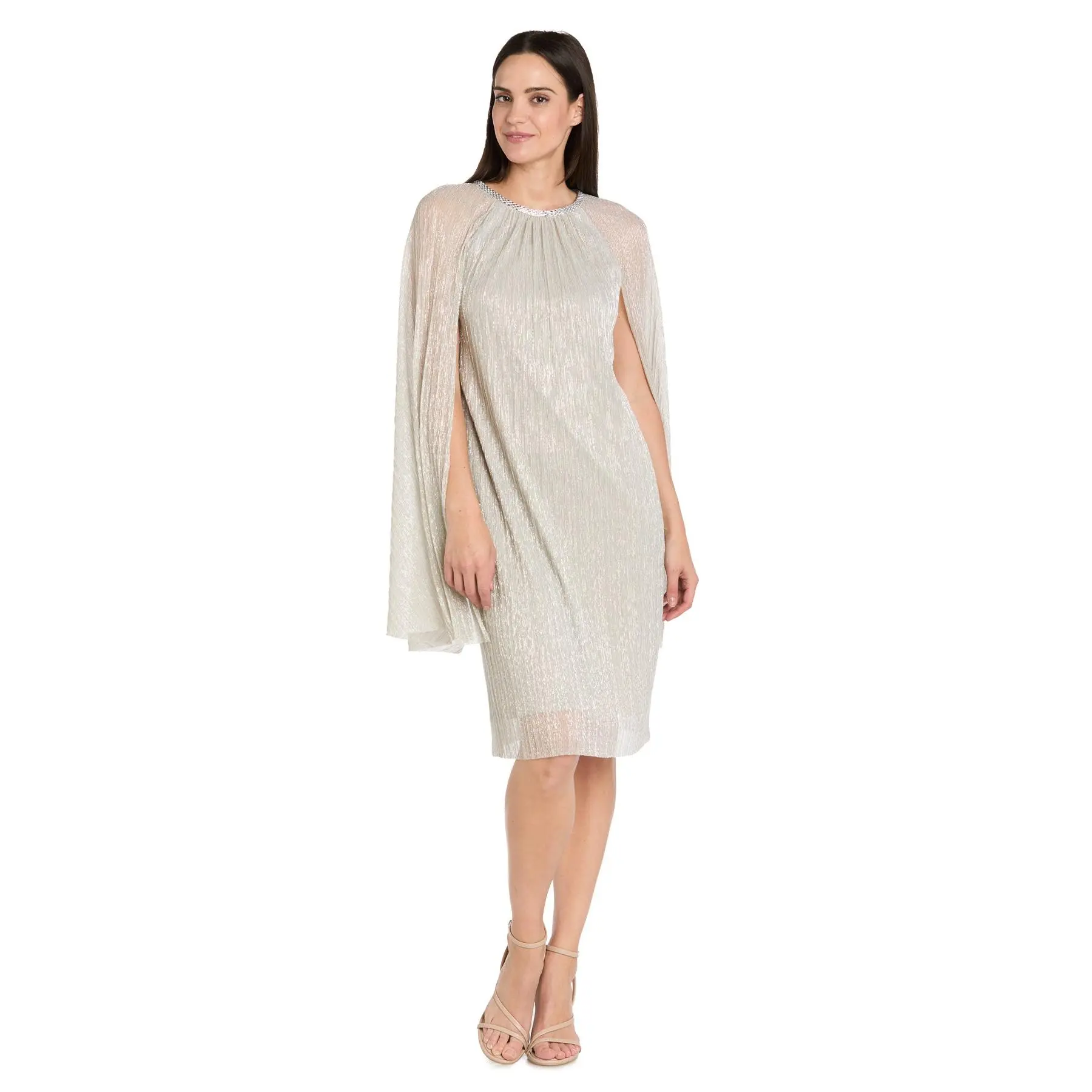 The Starlight Draped Cape Dress - Petite