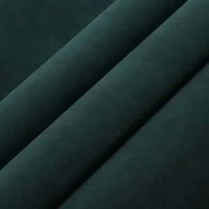 Wooqu Book Cloth, Velvet Fabric Surface and Paper Backed, Easy to Use, Soft Touch, 17x29”, for Book Binding, Dark Green