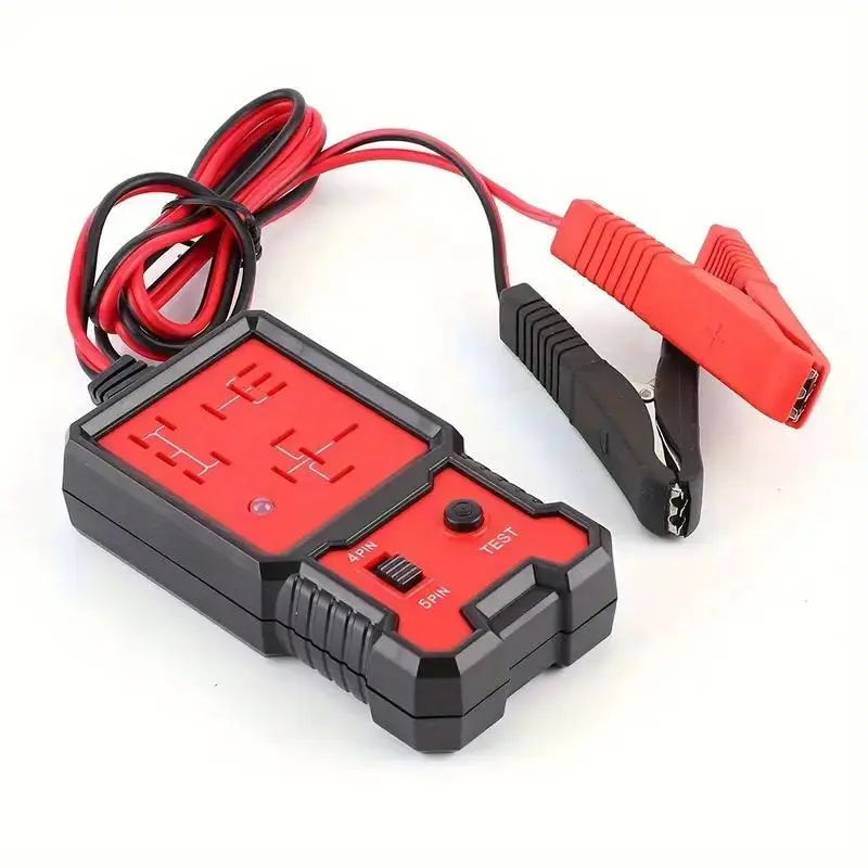 12V Digital Automotive Tester - Universal Relay & Car Voltage Diagnostic Tool with Battery Clamp, USB Rechargeable Portable Car Repair Equipment for Easy Troubleshooting, Accurate Readings, summerfinds