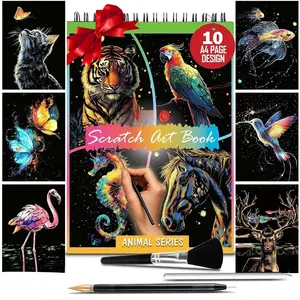 Scratch Art Book for Adults - Colorful  Series Scratch Art | Scratch Painting Foil Art for Adults | Scratch and Sketch  Series Books | Foil Engraving Scratch Art ( Series)