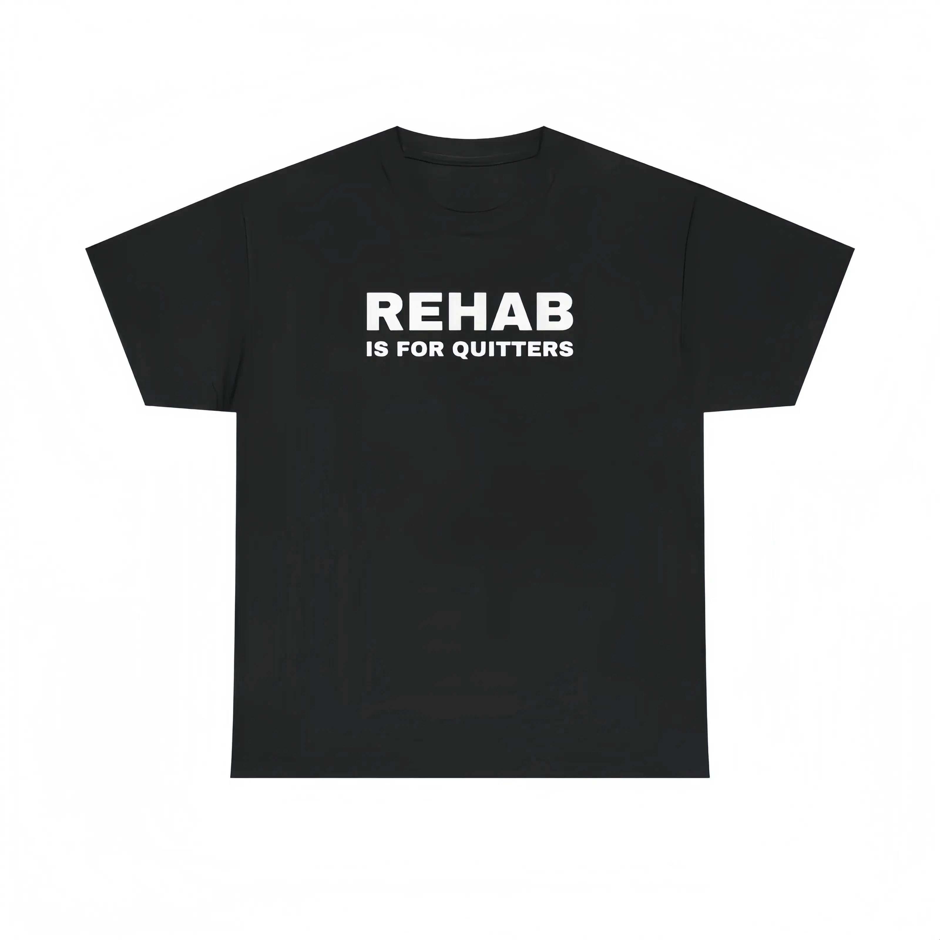 Rehab Is For Quitters Unisex Heavy Tee - Funny Shirt - Joke - Drinking Shirt - Mental Health - Gift For Men And Women T-Shirt For Men And Women