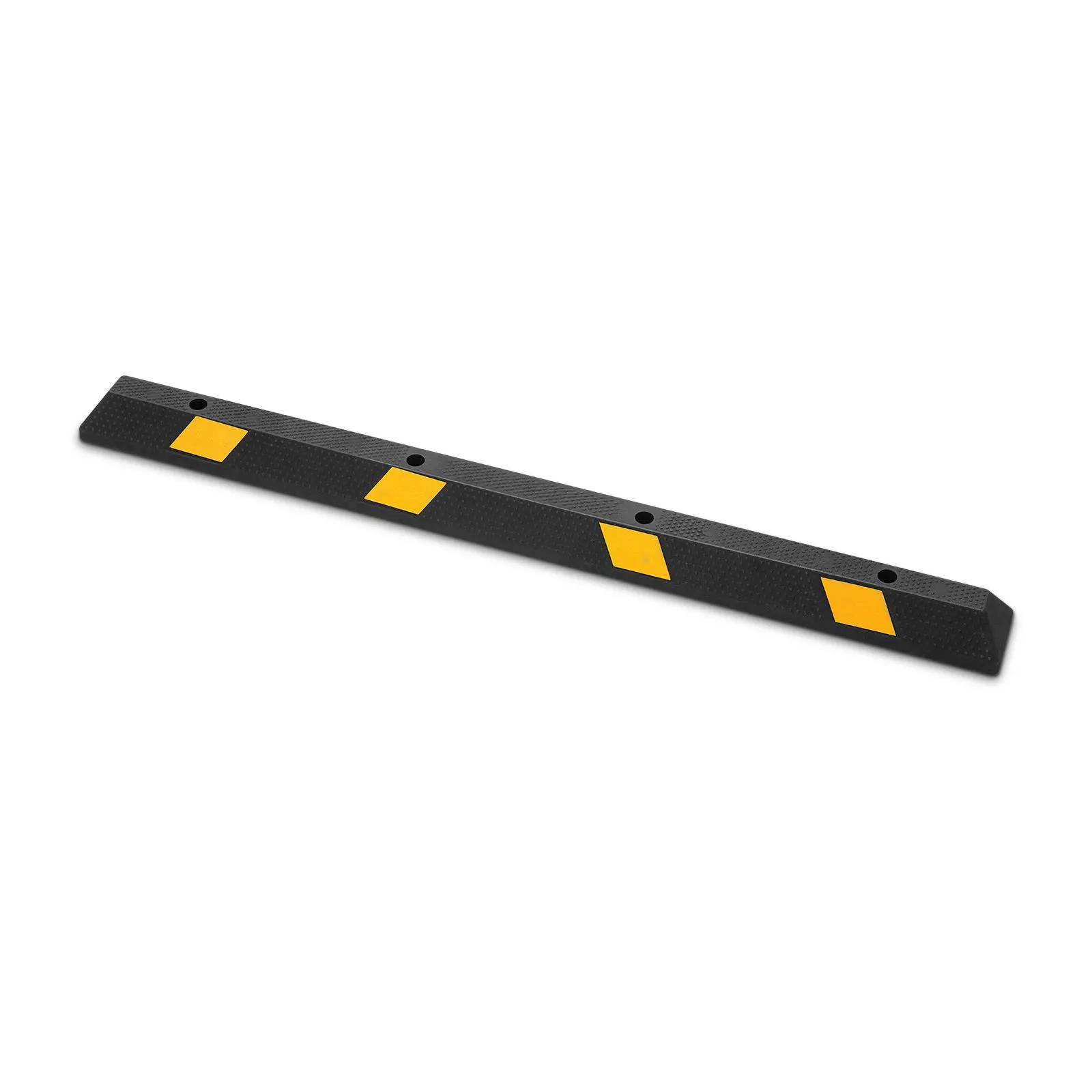 【DealsForYouDays】VEVOR 72-Inch Heavy Duty Garage Floor Parking Stopper, Higher Hardness Rubber Curb with Reflective Strips, Non-Slip Property & Stronger Load Capacity Aid for Supermarket/Underground Garages, Cars Vans Trucks Tire Guide Block Bumpers