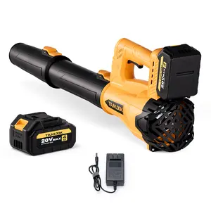 TANLOOK Cordless Leaf Blower/Snow Blower with 2×4Ah Batteries 580 CFM 160 MPH Ultra-High Airflow for Garden Care and Snow Removal Best Autumn Winter Gardening Tool