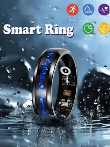 Smart Ring Waterproof Lightweight Durable Heart Rate&Blood Oxgyen&Sleep Monitoring Men Women Gifts