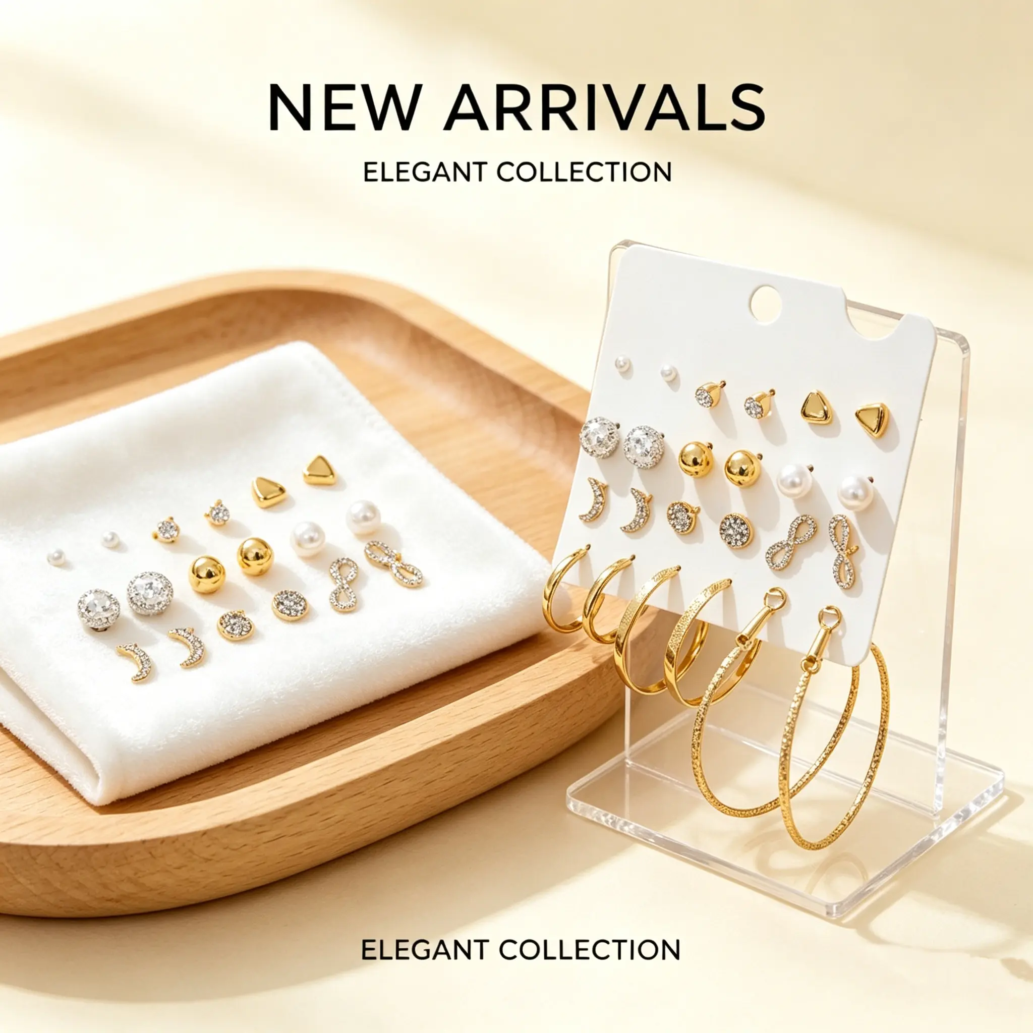 12 Pairs Gold Earring Set for Women, Multi-shape Stud & Hoop Collection with Pearl and Rhinestone, Hypoallergenic Layered Jewelry for Everyday Sparkle, Gold Detail Earrings, Jewelry Style Earrings
