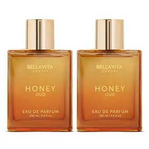 BellaVita Luxury's Honey Oud x 2 | Eau de Parfum | Patchouli, Vanilla, Bergamot | Floral & Spicy | Made with Clean & Vegan Essentials Oils