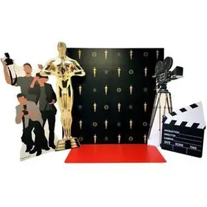 212 MAIN Hollywood Red Carpet Single-Side Cardboard Cutout - 84x88 in. Large Advanced Graphics Decoration, Commercial/Office Furniture for Party Photo Backdrops