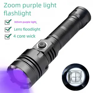 Rechargeable Tracking Blood Trail Flashlight for Night Hunting 2000 Lumens Tracking Blood Trail Flashlight Gift for Hunters Handheld Powerful Holiday Gift Christmas Gift for Men/Husband/Father/Brother/Friend