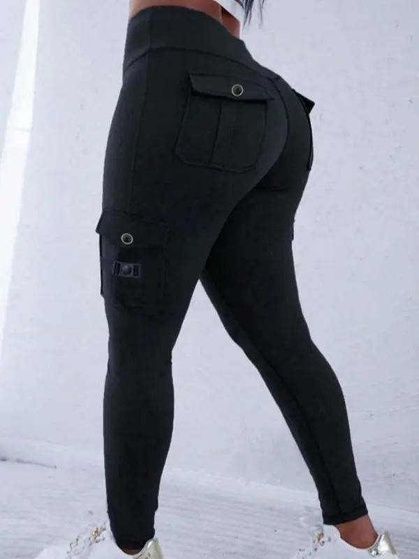 Apperloth Studio Women Gym Pants Sexy Bodycon Leggings WIth Pockets Sexy Gym Pants