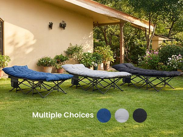 Folding Camping Cot with Mattress, Heavy Duty Folding Sleeping Cot, Portable bed Cots for Traveling, Camp