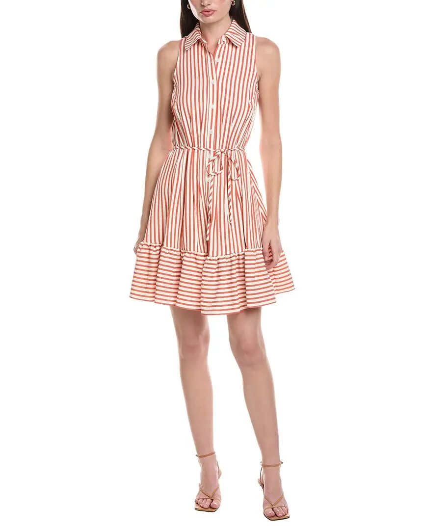Maison Tara Seersucker Yarn Dye Stripe Shirtdress Maison Tara Seersucker Yarn Dye Stripe Shirtdress
