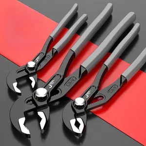 8 10 12 Inch Adjustable Pipe Pliers with Quick Release Button for Easy Operation Heavy Duty Construction for Professional Plumbing Tools