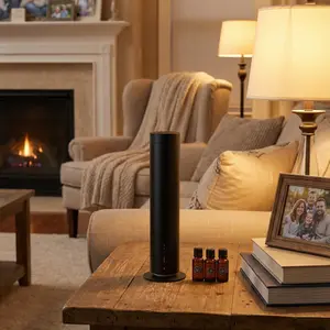 The ChillWave Aroma Diffuser Set – Wi-Fi & Touch Controls, Rechargeable, Covers Your Whole Spot + Luxe Oil Trio