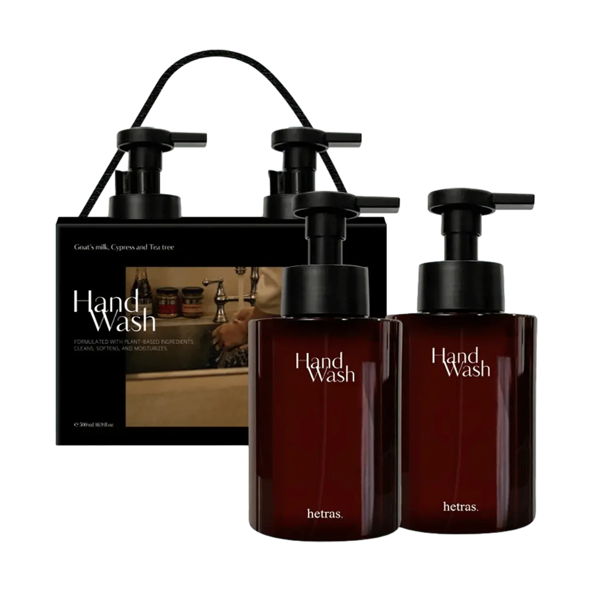 Hetras London Musk Foaming Hand Soap - 250ml, Silky Gentle Cleansing, Unisex Korean Scent, Daily Use for Sensitive Skin, Hydrating, Artistic Design, Everyday Use