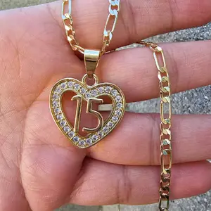 15 gold-plated necklace