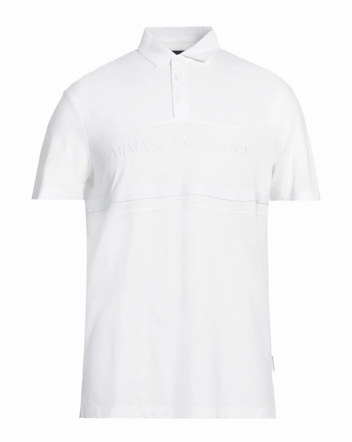 Armani Exchange White Polo Shirt