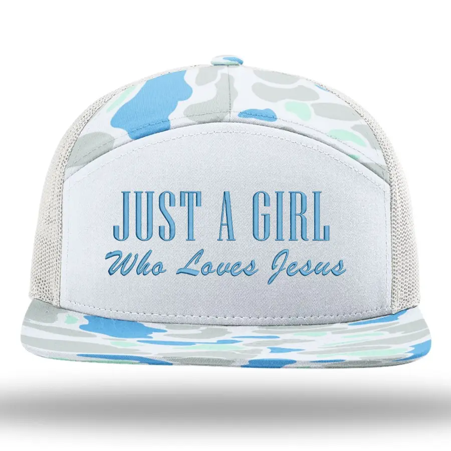 Just A Girl Embroidered Richardson Hat
